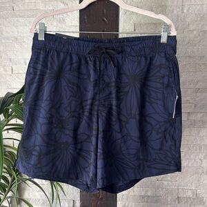 GAP Men's Navy Blue and Black 6” Swim Shorts Size M New with Tags